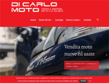 Tablet Screenshot of dicarlomoto.it